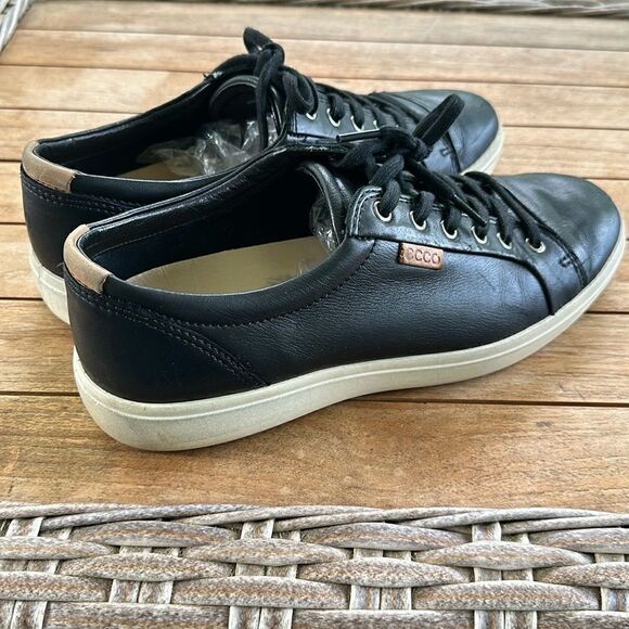 Ecco Men’s Spikeless Black Golf Shoes 43=9-9.5 - Picture 2 of 8